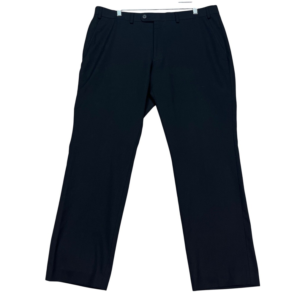 Penguin‎ Munsingwear Mens 44S 38x30 Wool Blend Dress Pants Black Classic Fit